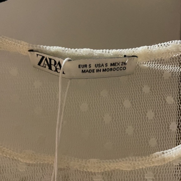 Zara sheer blouse. - Picture 4 of 4
